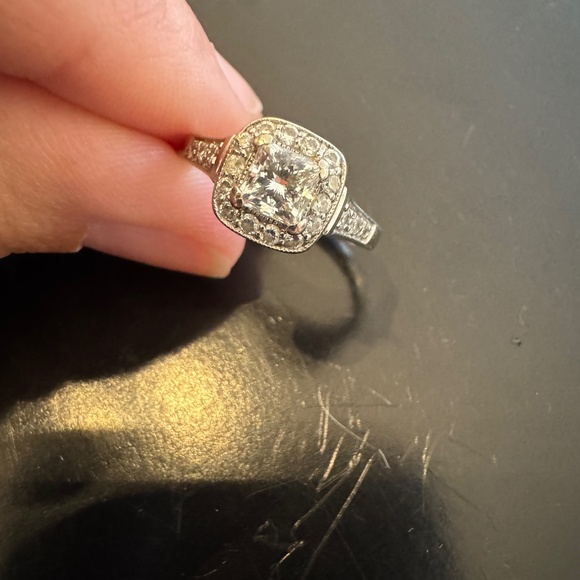 White Gold Canadian Diamond Bridal Set - Picture 2 of 9